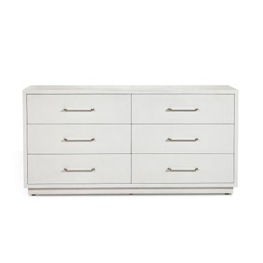 Taylor 6 Drawer Chest In Champagne Silver