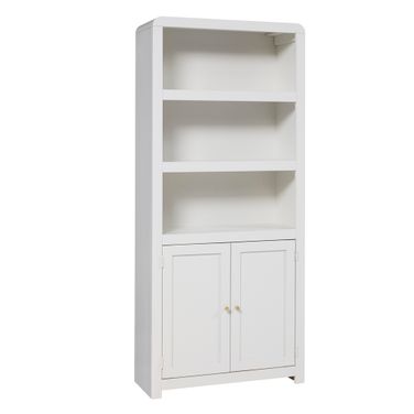 Taylor 74 Inch Bookcase In White