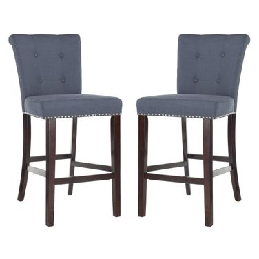 Taylor Bar Stool Set of 2 in Navy