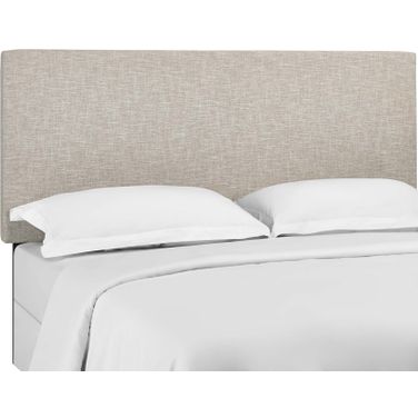 Taylor Beige King and California King Upholstered Linen Fabric Headboard