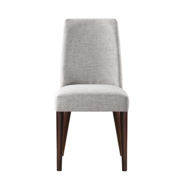 Taylor Fabric Chair In Espresso and Gray