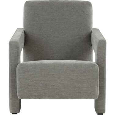 Taylor Modern Velvet Accent Chair In Grey