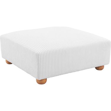 Tayte Ottoman In White