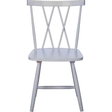 Tayten Spindle Back Dining Chair Set of 2 in White