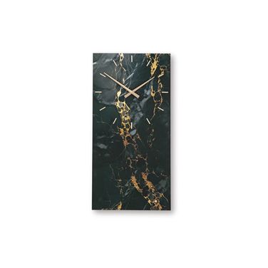 Teague Wall Clock In Black and Gold