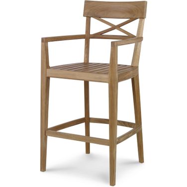 Teak Barstool In Natural