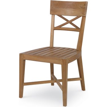 Teak Dining Side Chair In Natural