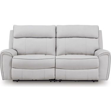 Tealwell 2-Piece Reclining Loveseat In Pearl and Ash