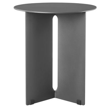 Tecton Outdoor Patio Aluminum Side Table In Charcoal
