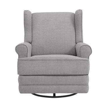 Teegan Swivel Rocker and Recliner In Gray