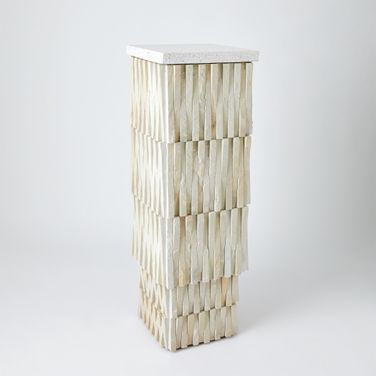 Teeter Totter Pedestal In White