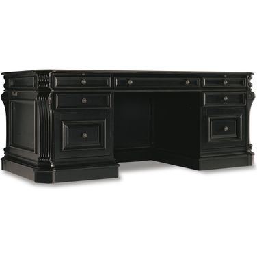 Telluride Black 76'' Executive Desk