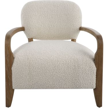 Telluride Shearling Accent Chair In Natural