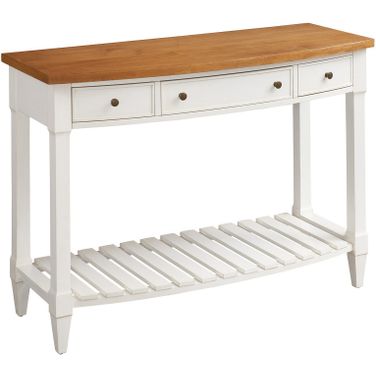 Laguna Temple Bowfront Console Table In Tides