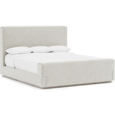 Tempo King Panel Bed In Beige