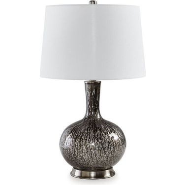 Tenslow Antique Black Glass Table Lamp