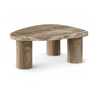 Teramo Concrete Indoor and Outdoor Coffee Table In Beige