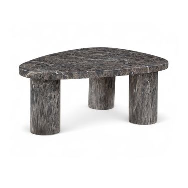 Teramo Concrete Indoor and Outdoor Coffee Table In Brown