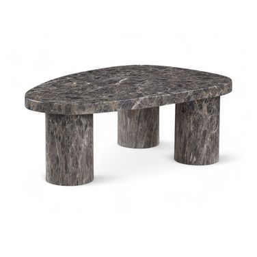 Teramo Concrete Indoor and Outdoor Coffee Table In Brown