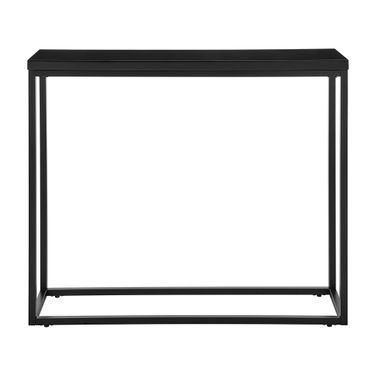 Teresa 36 Inch Console Table In High Gloss Black and Matte Black
