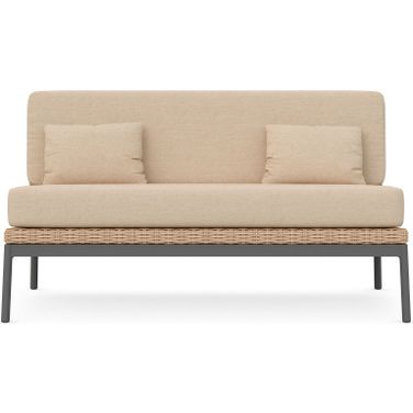 Terra 2 Seat Sofa with Cushion In Ginger and Natural