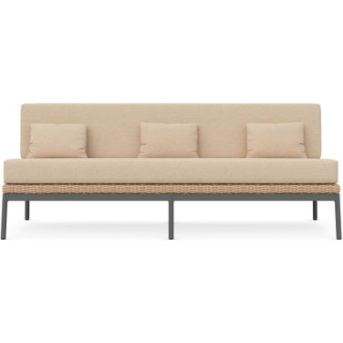 Terra 3 Seat Sofa with Cushion In Ginger and Natural
