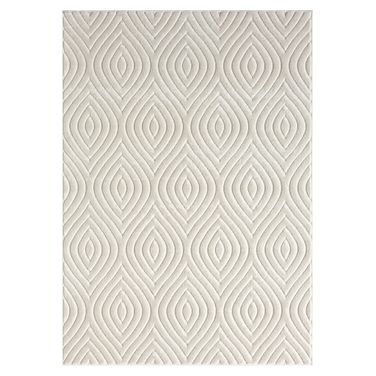 Terra 7'10" x 9'10" Louis Trellis Indoor/Outdoor Area Rug In Ivory