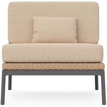 Terra Club Chair with Cushion In Ginger and Natural