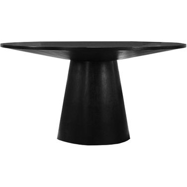 Terra Ebony Black Round Dining Table