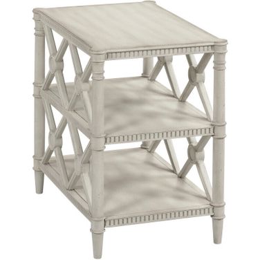 Terrace Chairside Table In White