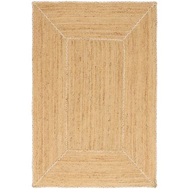 Terrazzo Jute Farmhouse 6' x 9' Indoor Rug In Natural