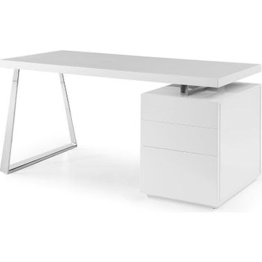 Tesla-2 Desk In White
