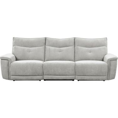Tesoro Power Double Reclining Sofa with Power Headrests In Gray