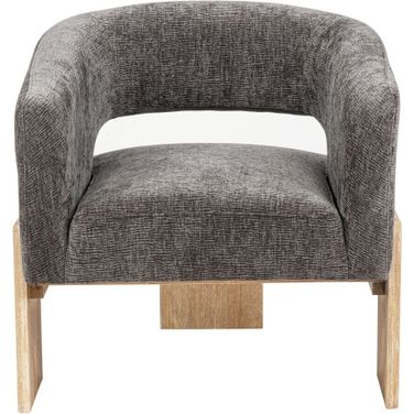 Tess Accent Chair In Crystal Black