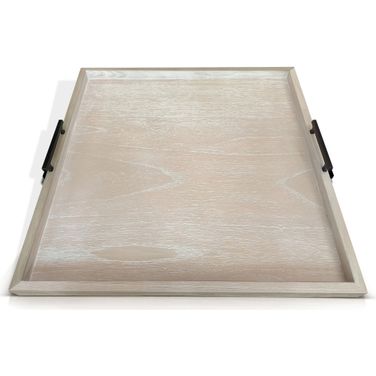 Tessa Square Ottoman Tray In Blonde