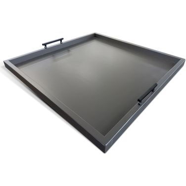 Tessa Square Ottoman Tray In Grey