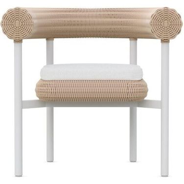 Texoma Dining Chair with Cushion In Polar and Almond