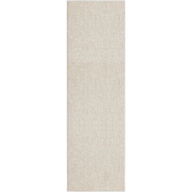 Textured Home 2'3" x 7'6" Indoor Rug In Ivory Beige