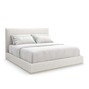 The Boutique Queen Upholstered Bed In White