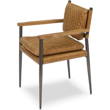 The Harley Brown Leather Chair