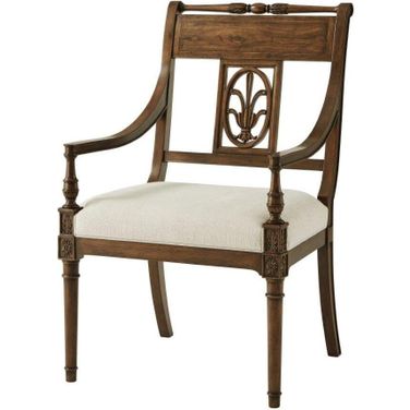 The Iven Dining ArmChair Set Of 2 In Brown