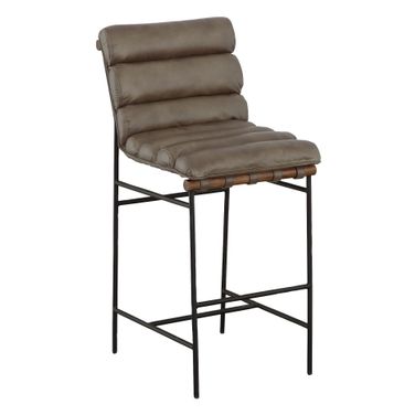 The Leather Reserve Luca Counter Stool Set of 2 In Brown