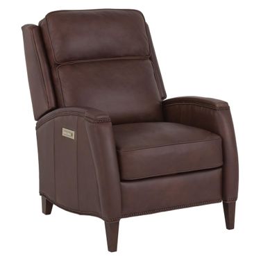 The Leather Reserve Xavier Power Recliner with Double Incline In Tobacco