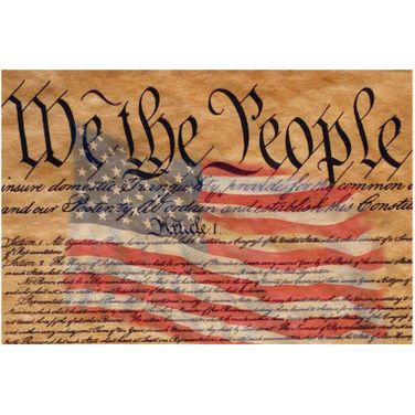 The Preamble- Small Wall Art In Multicolor