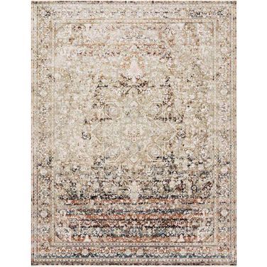 Theia Taupe/Brick 6'7" x 9'6" Rug
