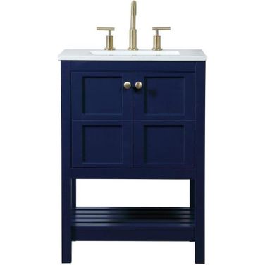 Theo 24 Inch Single Bathroom Vanity In Blue