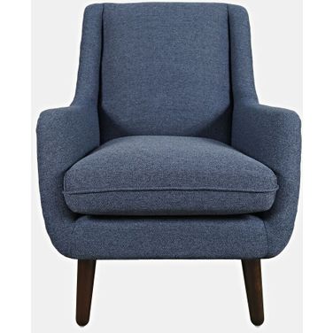 Theo Upholstered Accent Chair In Navy