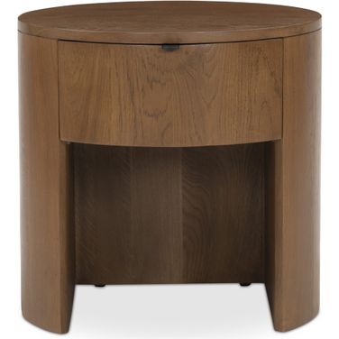 Theo One Drawer Nightstand In Brown
