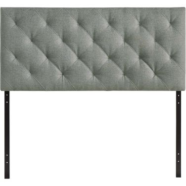 Theodore Gray Queen Upholstered Fabric Headboard