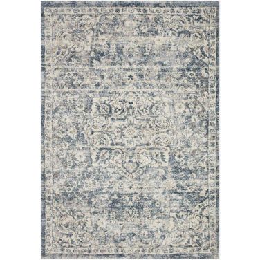 Theory Ivory/Blue 9'6" x 13' Rug